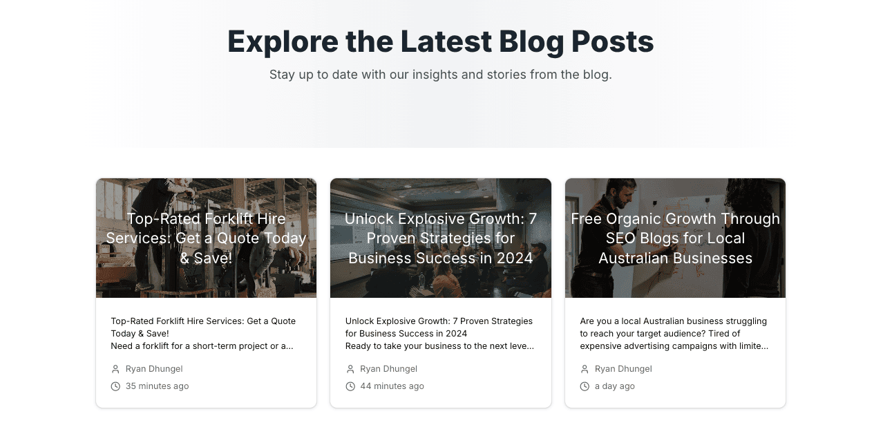 We will regularly generate SEO blogs tailored to your business